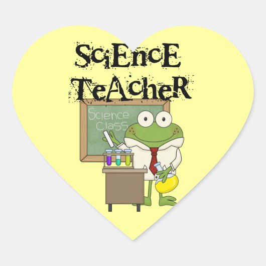 カエル科学先生 ハートシール (正面)