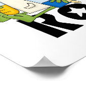 カエル科学岩石 ポスター (角)