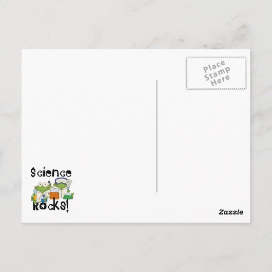 カエル科学岩石 ポストカード (裏面)