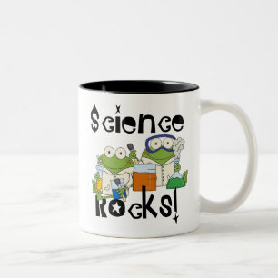 カエル科学岩 ツートーンマグカップ