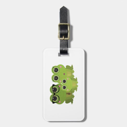 カエル科 ラゲッジタグ (正面縦)