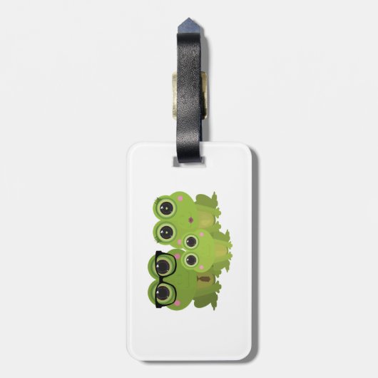 カエル科 ラゲッジタグ (裏面縦)