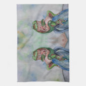 カエル種子キーパースケッチティータオル40.6 cm x 61 cm キッチンタオル (縦)
