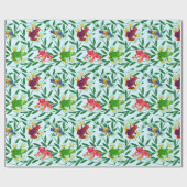 カエル竹熱帯雨林 ラッピングペーパー (フラット)