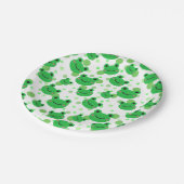 カエル紙吹雪子供の誕生日パーティー ペーパープレート (アングル)