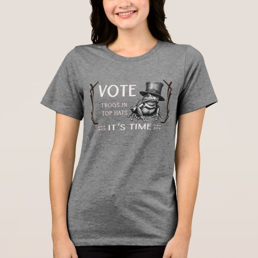 カエル紳士 トライブレンドTシャツ (正面)