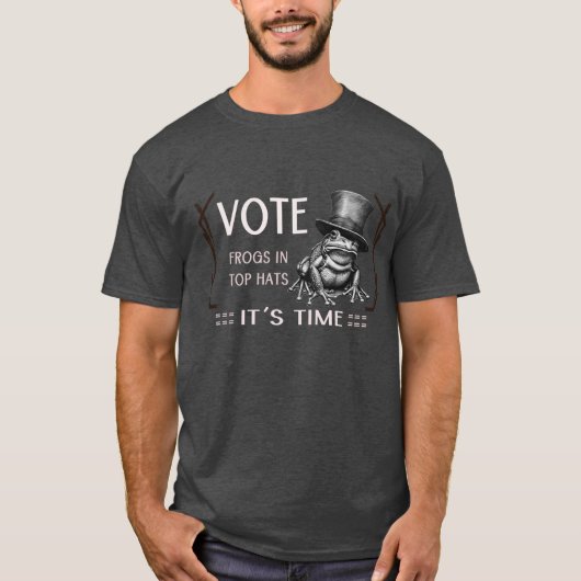 カエル紳士 Tシャツ (正面)