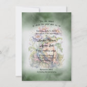 カエル結婚の 招待状 (正面)