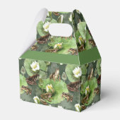 カエル緑と白の睡蓮 フェイバーボックス (裏面サイド)