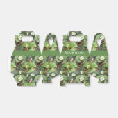 カエル緑と白の睡蓮 フェイバーボックス (折り畳みなし)