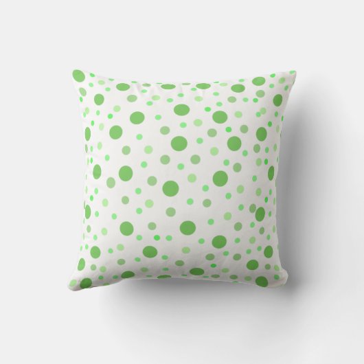 カエル緑のドット子供の名前フォト装飾用クッション クッション (裏面)