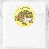 カエル華美のカエルが飼い慣らされた ラウンドシール (バッグ)