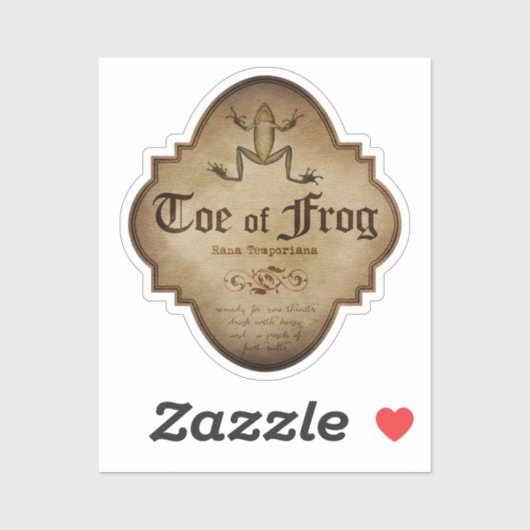 カエル薬用つま先 シール (シート)