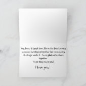 カエル記念日カードホップの豊富で幸せな記念日 カード (内部)