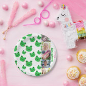 カエル誕生日パーティフォト紙プレート ペーパープレート (パーティー)