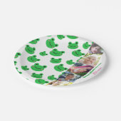 カエル誕生日パーティフォト紙プレート ペーパープレート (アングル)