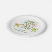 カエル誕生日パーティーボーイガールトドラーキッズ ペーパープレート (アングル)