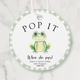 カエル赤ちゃんシャワポップ・アートのー – それ！彼女がポップ! フェイバータグ