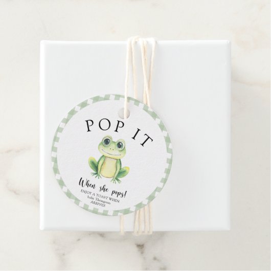 カエル赤ちゃんシャワポップ・アートのー – それ!彼女がポップ! フェイバータグ (インサイチュ)