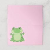 カエル赤ちゃんシャワーピンク プレイスカード (外部開封)