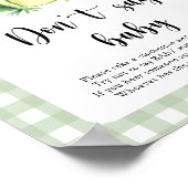 カエル赤ちゃんシャワー言わないベビーポスター ポスター (角)