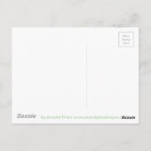 カエル踊りおもしろいアニマルアート ポストカード (裏面)