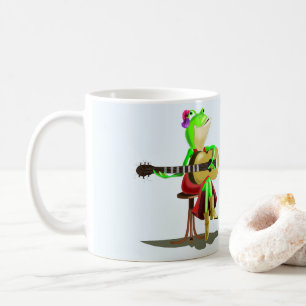 カエル遊のギターおもしろマグカップ コーヒーマグカップ