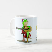 カエル遊のギターおもしろマグカップ コーヒーマグカップ (正面左)