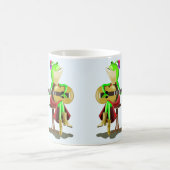 カエル遊のギターおもしろマグカップ コーヒーマグカップ (中央)