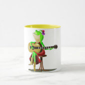 カエル遊のギターコーヒーマグ マグカップ (中央)