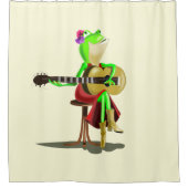 カエル遊のギターシャワーカーテン シャワーカーテン (正面)