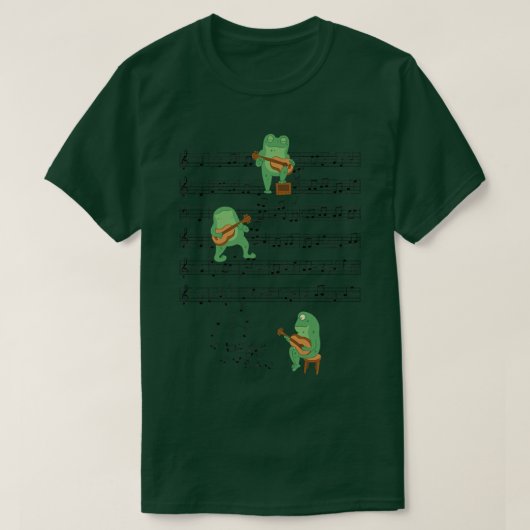 カエル遊のギター音楽カエル愛好家toad lover ph tシャツ (デザイン正面)