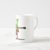 カエル遊のギター ボーンチャイナマグカップ (正面右)