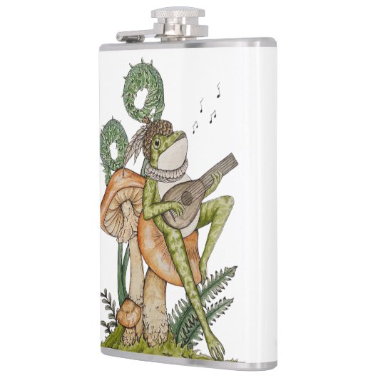 カエル遊のギター、ヴィンテージカエル フラスク (左)