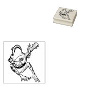 カエル遊ミュージカル楽器 ラバースタンプ (押印)