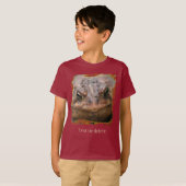カエル顔 アップ パーソナライズTシャツ Tシャツ (正面フル)