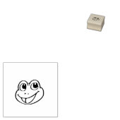 カエル顔 ラバースタンプ (押印)