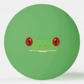 カエル顔 卓球ボール (正面)