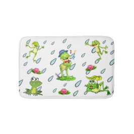カエル風呂の敷物に行こうとしている バスマット
