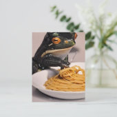 カエル食べのスパゲティ ポストカード (スタンド正面)