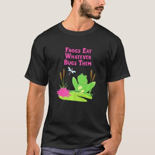 カエル食べカエルのフン Tシャツ (正面)