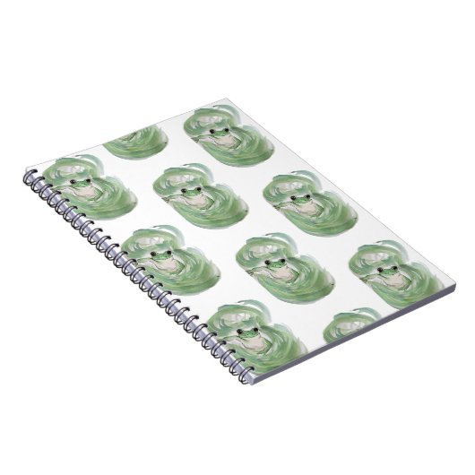 カエル魔法ユーモア水の色フロギー ノートブック (右側)