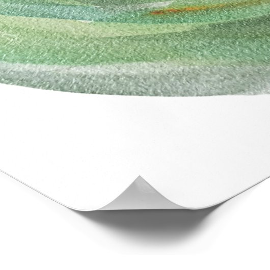 カエル魔法ユーモア水の色フロギー ポスター (角)