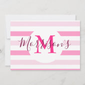 カエル1歳の誕生日ガールフォトプリンセス 招待状 (裏面)