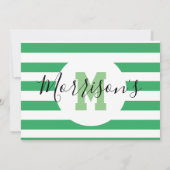 カエル1歳の誕生日パーティー1年グリーン爬虫類 招待状 (裏面)