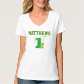 カエル1歳の誕生日ママのマッチング服 Tシャツ (正面)