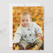 カエル1歳ベビートアダリーパーティー1年 招待状 (裏面)