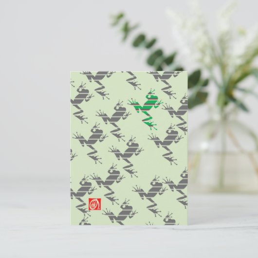 カエル1 ポストカード (スタンド正面)