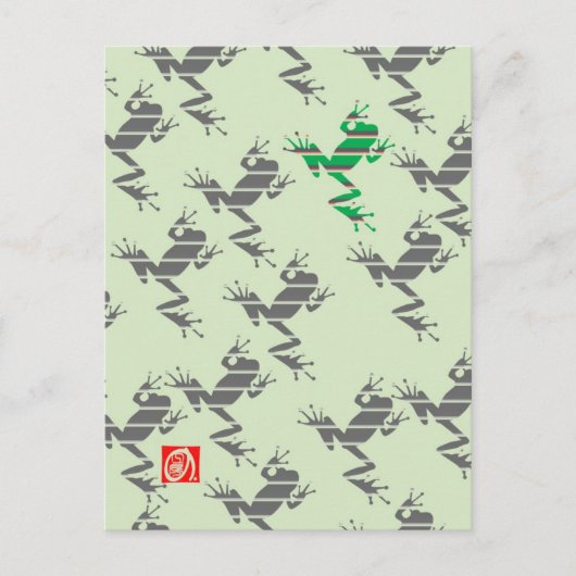 カエル1 ポストカード (正面)