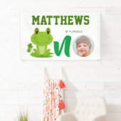 カエル1st誕生日パーティーバナー 横断幕 (インサイチュ)